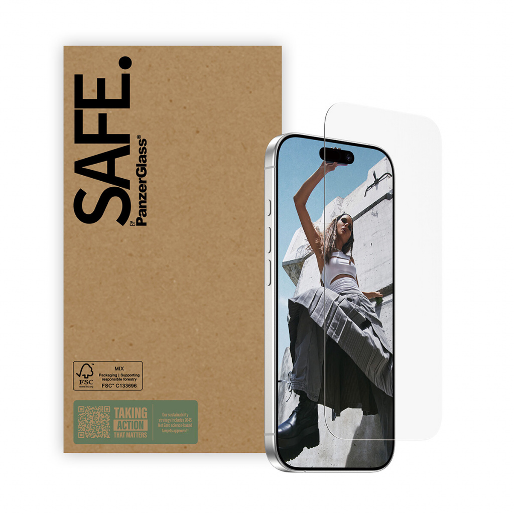 PanzerGlass SAFE. by ® Screen Protector iPhone 17 | iPhone 17 Pro | iPhone 16 Pro | Ultra-Wide Fit | Bulk Doorzichtige schermbes - Afbeelding 5