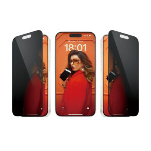 PanzerGlass ® Privacy Screen Protector iPhone 15 Pro | Ultra-Wide Fit w. EasyAligner Doorzichtige schermbeschermer Apple 1 stuk(