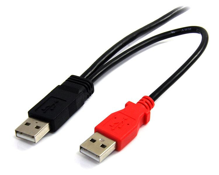 StarTech.com 1,8 m USB Y-kabel voor externe harde schijf USB A naar mini B - Afbeelding 2