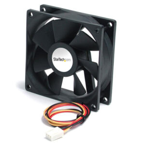 StarTech.com High Air Flow 9.25 cm Dual Ball Bearing Case Fan with TX3 Connector Computer behuizing Ventilator Zwart