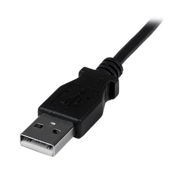 StarTech.com 2 m mini USB-kabel A-naar-mini-B met neerwaartse hoek - Afbeelding 3