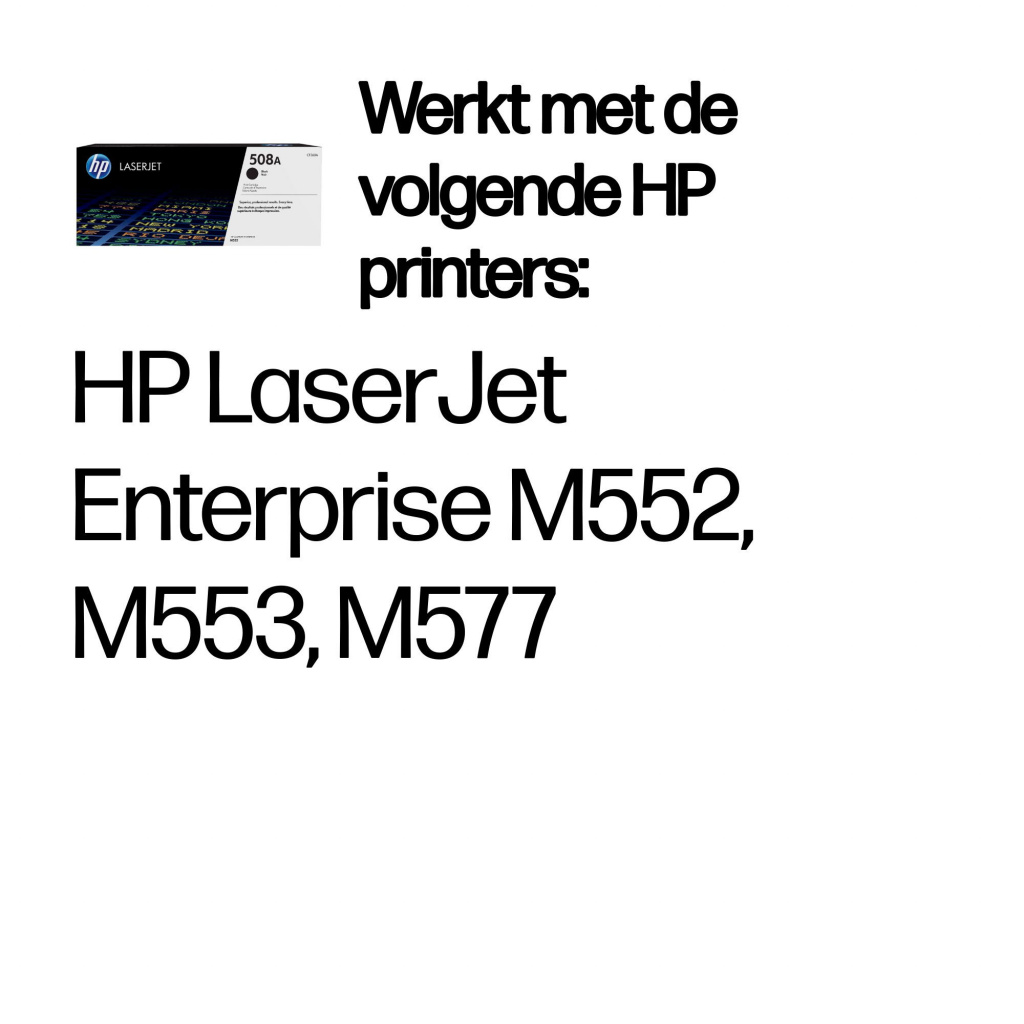 HP 508A originele zwarte LaserJet tonercartridge - Afbeelding 2