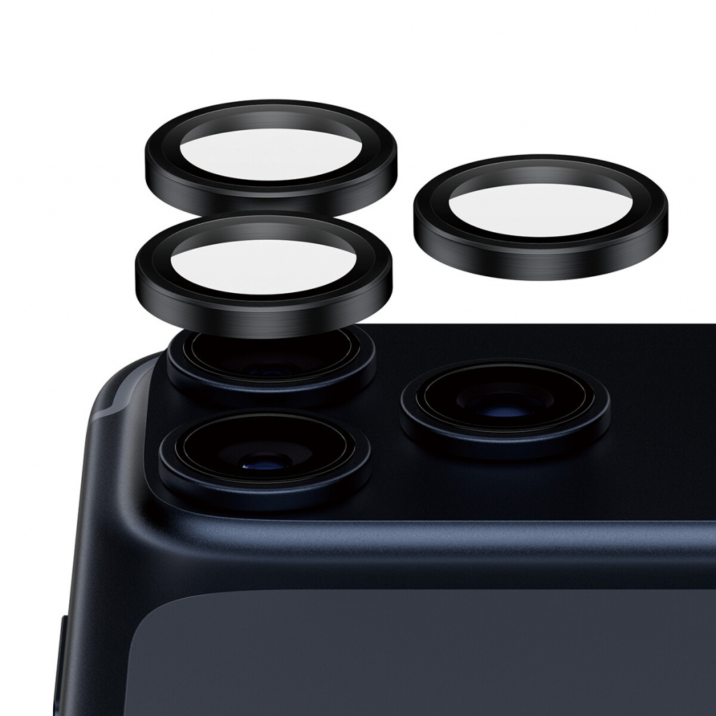 PanzerGlass ® Hoops® Ceramic II Camera Lens Protector iPhone 17 Pro | iPhone 17 Pro Max | iPhone 16 Pro | 16 Pro Max Doorzichtig