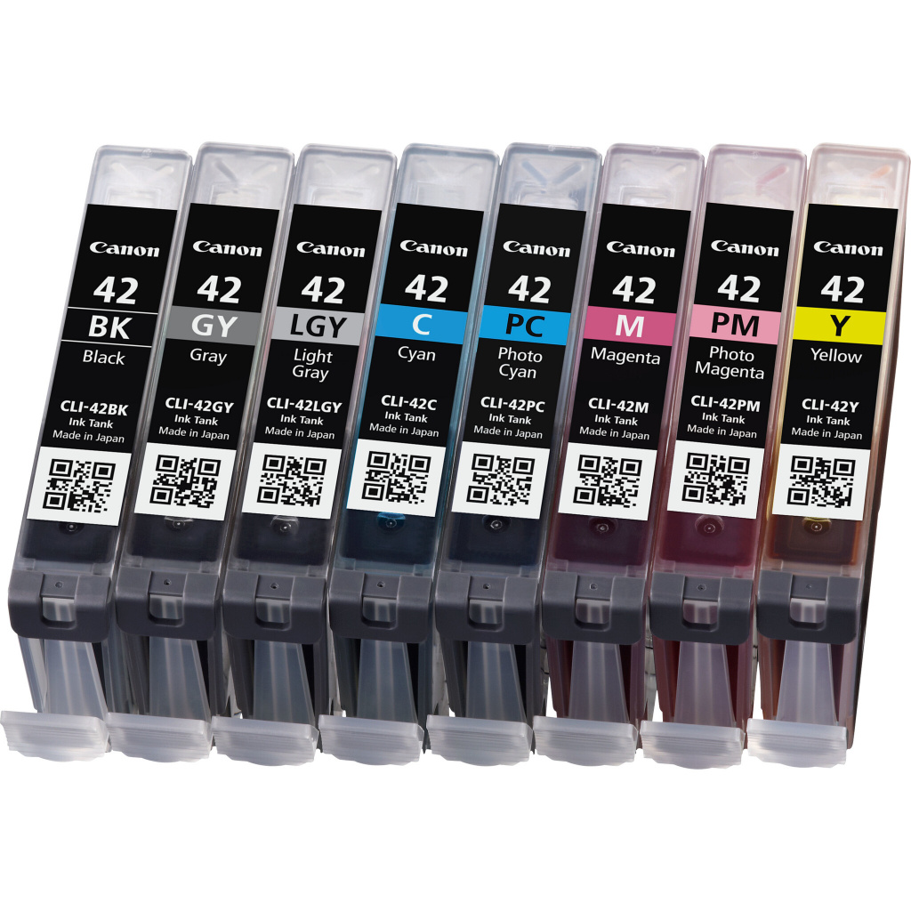 Canon 6384B010 inktcartridge 8 stuk(s) Origineel Normaal rendement Zwart, Cyaan, Grijs, Licht Grijs, Magenta, Foto cyaan, Foto