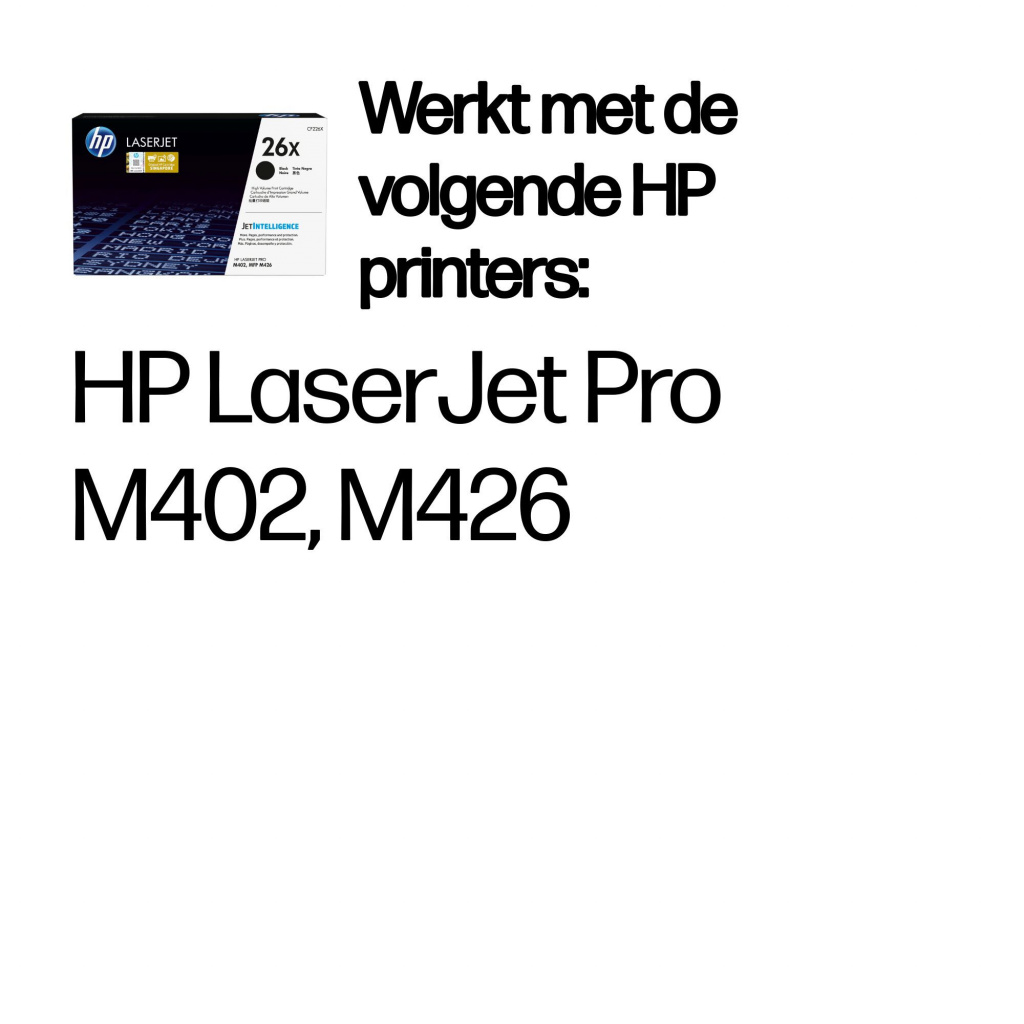 HP 26X originele high-capacity zwarte LaserJet tonercartridge - Afbeelding 2