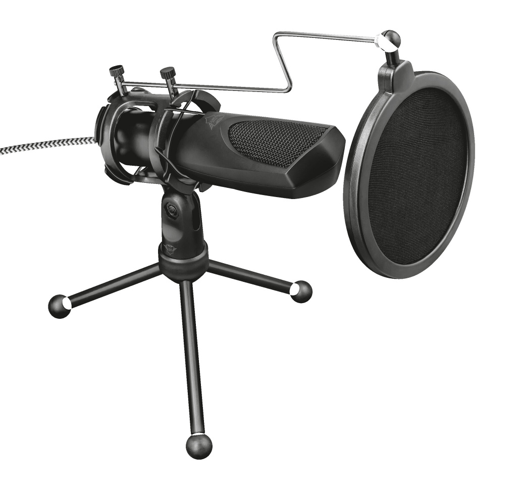 Trust GXT 232 Mantis Streaming Microfoon - USB microfoon – Inclusief popfilter – Tripod standaard – Zwart - Afbeelding 3