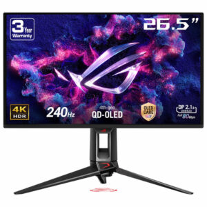 ASUS ROG Swift OLED PG27UCDM computer monitor 67,3 cm (26.5") 3840 x 2160 Pixels 4K Ultra HD QD-OLED Zwart