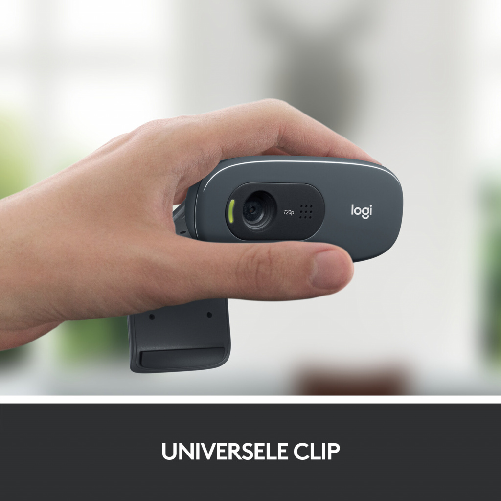 Logitech C270 HD webcam 3 MP 1280 x 720 Pixels USB Grijs, Donkergrijs - Afbeelding 11