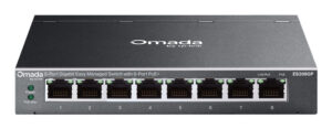 TP-Link Omada ES208GP netwerk-switch Managed L2 Gigabit Ethernet (10/100/1000) Power over Ethernet (PoE) DIN rail Zwart