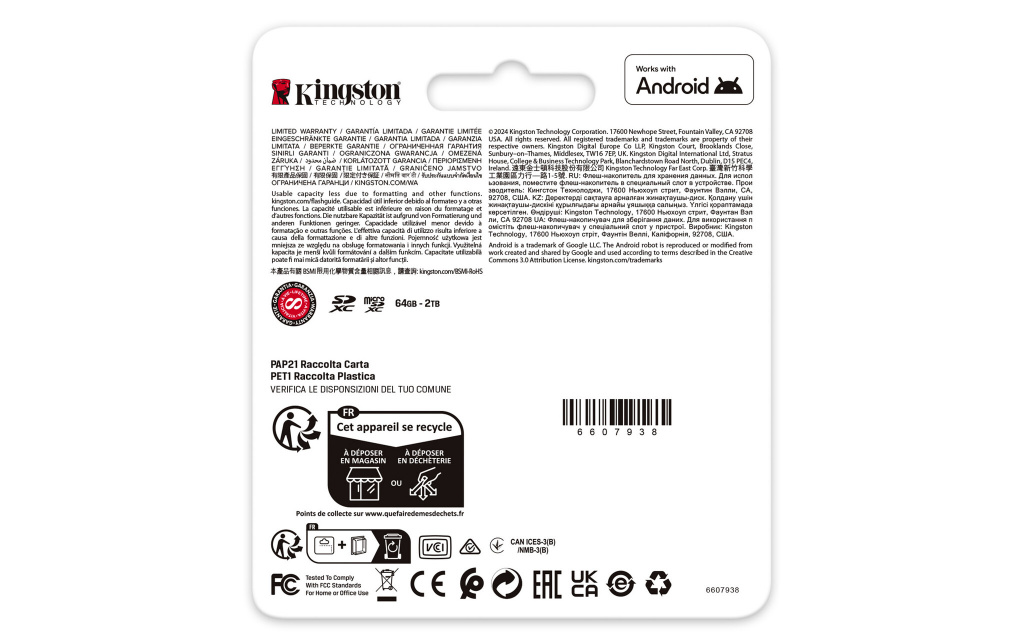 Kingston Technology 64GB microSDXC Canvas Go! Plus Gen4 200MB/s A2 U3 V30 kaart + adapter - Afbeelding 6