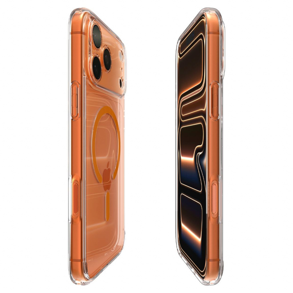 Spigen Ultra Hybrid (MagFit) mobiele telefoon behuizingen 17,5 cm (6.9") Hoes Oranje, Transparant - Afbeelding 6