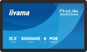 iiyama ProLite S2225AS-B1P Digitale signage flatscreen 54,6 cm (21.5") LCD Wifi 500 cd/m² Full HD Zwart Type processor Android 1