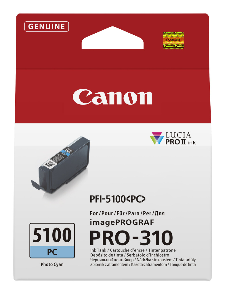 Canon PFI-5100 PC inktcartridge 1 stuk(s) Origineel Foto cyaan