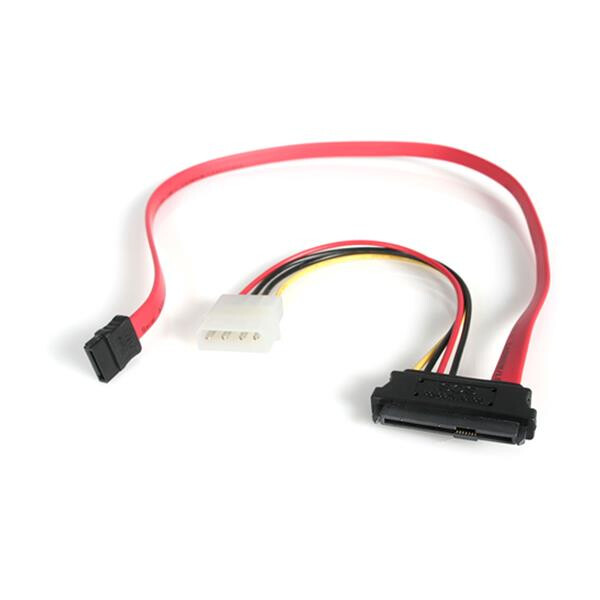 StarTech.com 45 cm SAS 29-Pin naar SATA Kabel met LP4 Voeding - Afbeelding 2