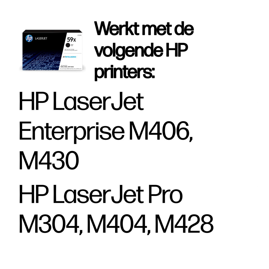 HP 59X originele high-capacity zwarte LaserJet tonercartridge - Afbeelding 2