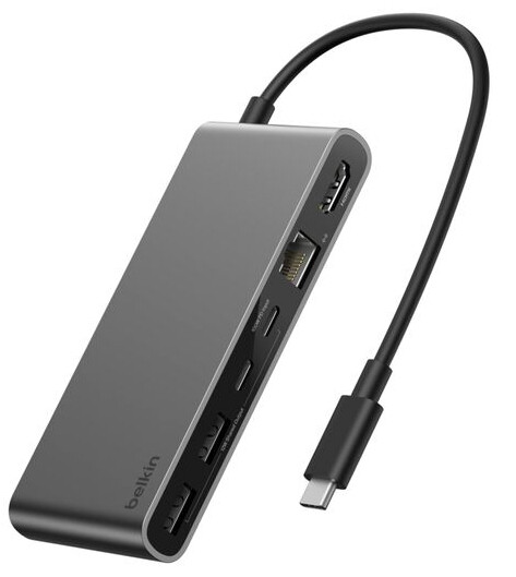 Belkin INC024HQSGY interface hub USB Type-C 10000 Mbit/s Grijs - Afbeelding 2