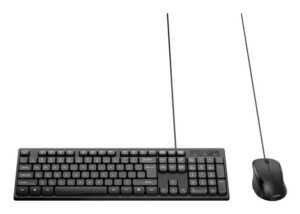 Belkin BBZ014TT toetsenbord Inclusief muis Universeel USB AZERTY Engels Zwart