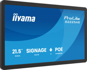 iiyama ProLite S2225AS-B1P Digitale signage flatscreen 54,6 cm (21.5") LCD Wifi 500 cd/m² Full HD Zwart Type processor Android 2