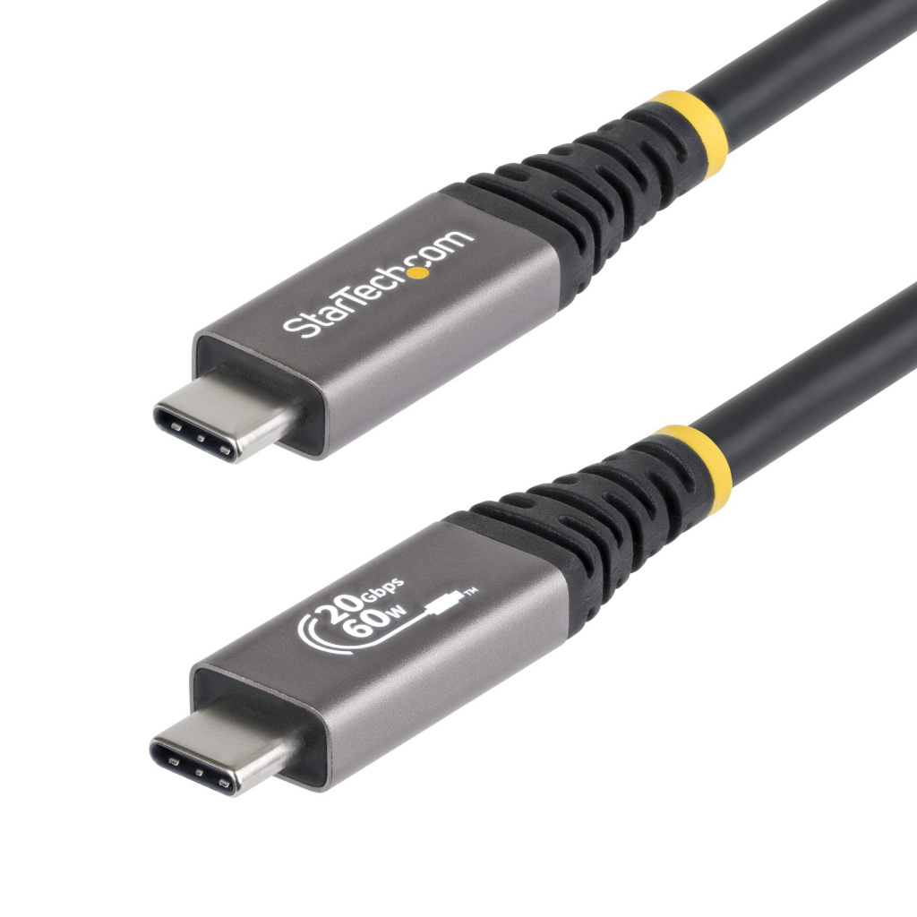StarTech.com 3m USB4 Kabel, 20Gbps, USB-IF Gecertificeerde USB-C Kabel, 60W PD EPR, 4K 120Hz DP 2.1, TPE Mantel, USB Type-C Kabe