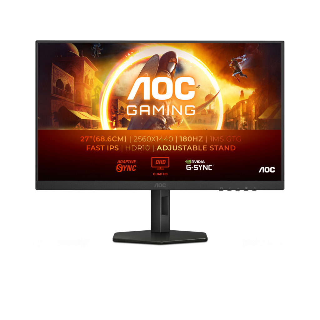 AOC G4 Q27G4XF computer monitor 68,6 cm (27") 2560 x 1440 Pixels Quad HD LED Zwart, Grijs - Afbeelding 2