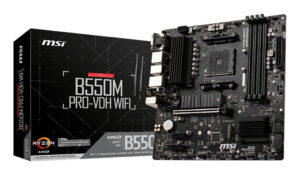 MSI B550M PRO-VDH WIFI moederbord AMD B550 Socket AM4 micro ATX