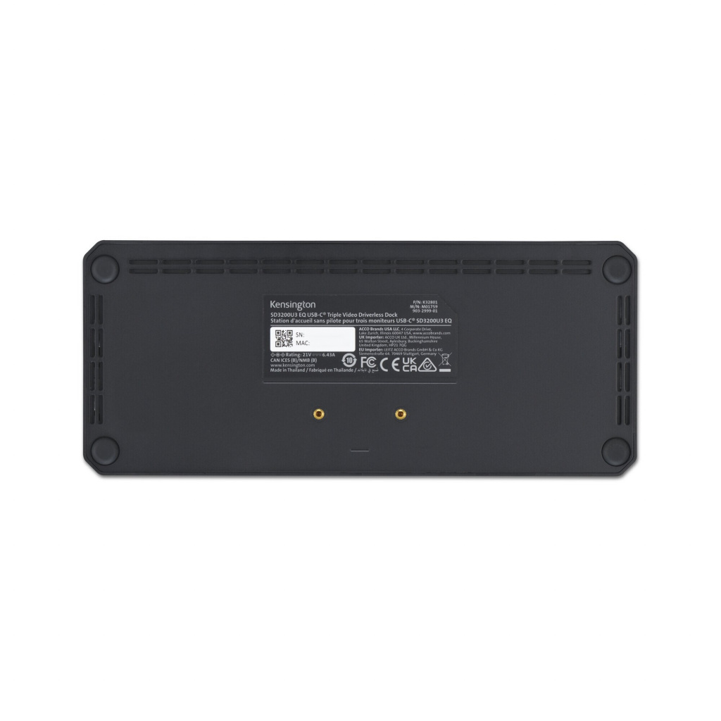 Kensington SD4843P EQ USB-C 10Gbps Triple Video Driverless Dock - Afbeelding 8