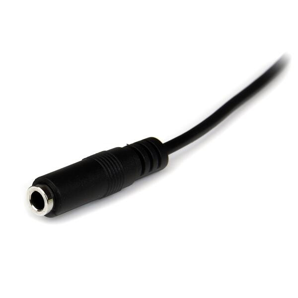 StarTech.com 2 m slanke 3,5 mm stereo-audioverlengkabel M/F - Afbeelding 3