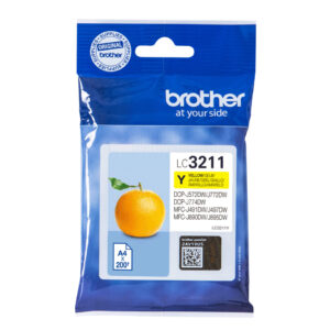 Brother LC3211Y inktcartridge 1 stuk(s) Origineel Normaal rendement Geel