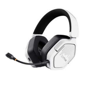 Trust GXT 493W Carus Headset Bedraad en draadloos Hoofdband, Helm Gamen USB Type-C / USB Type-A Bluetooth Wit