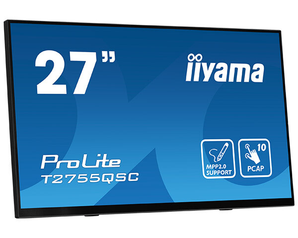 iiyama ProLite T2755QSC-B1 computer monitor 68,6 cm (27") 2560 x 1440 Pixels Quad HD LCD Touchscreen Zwart - Afbeelding 2