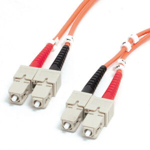 StarTech.com 2m SC naar SC OM1 Multimode Glasvezel Kabel, 62.5/125 Vezel maat, 10G Netwerken, LSZH Glasvezel patchkabel
