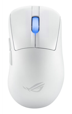 ASUS ROG Keris II Ace Wireless AimPoint White muis Gamen Rechtshandig RF Wireless + Bluetooth + USB Type-A Optisch 42000 DPI