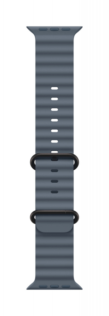 Apple Titanium Finish Band Blauw Fluorelastomeer, Titanium