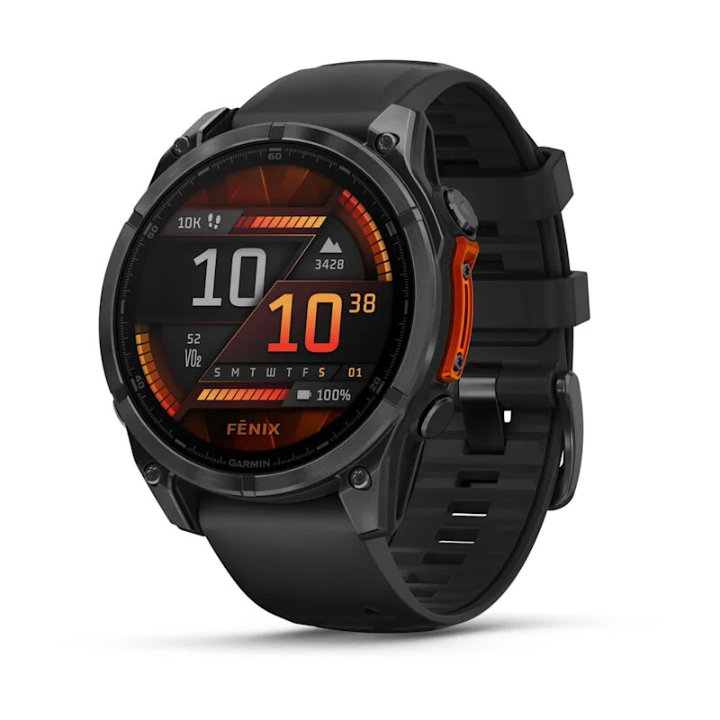 Garmin Fenix 8 3,56 cm (1.4") AMOLED 47 mm Digitaal 454 x 454 Pixels Touchscreen Zwart Wifi GPS