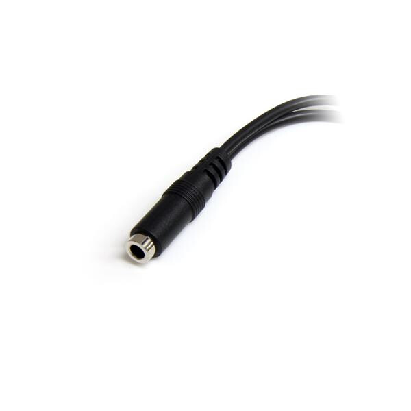 StarTech.com 3,5mm 4-pins naar 2x 3-pins 3,5mm Headset Verloopkabel F/M - Afbeelding 2