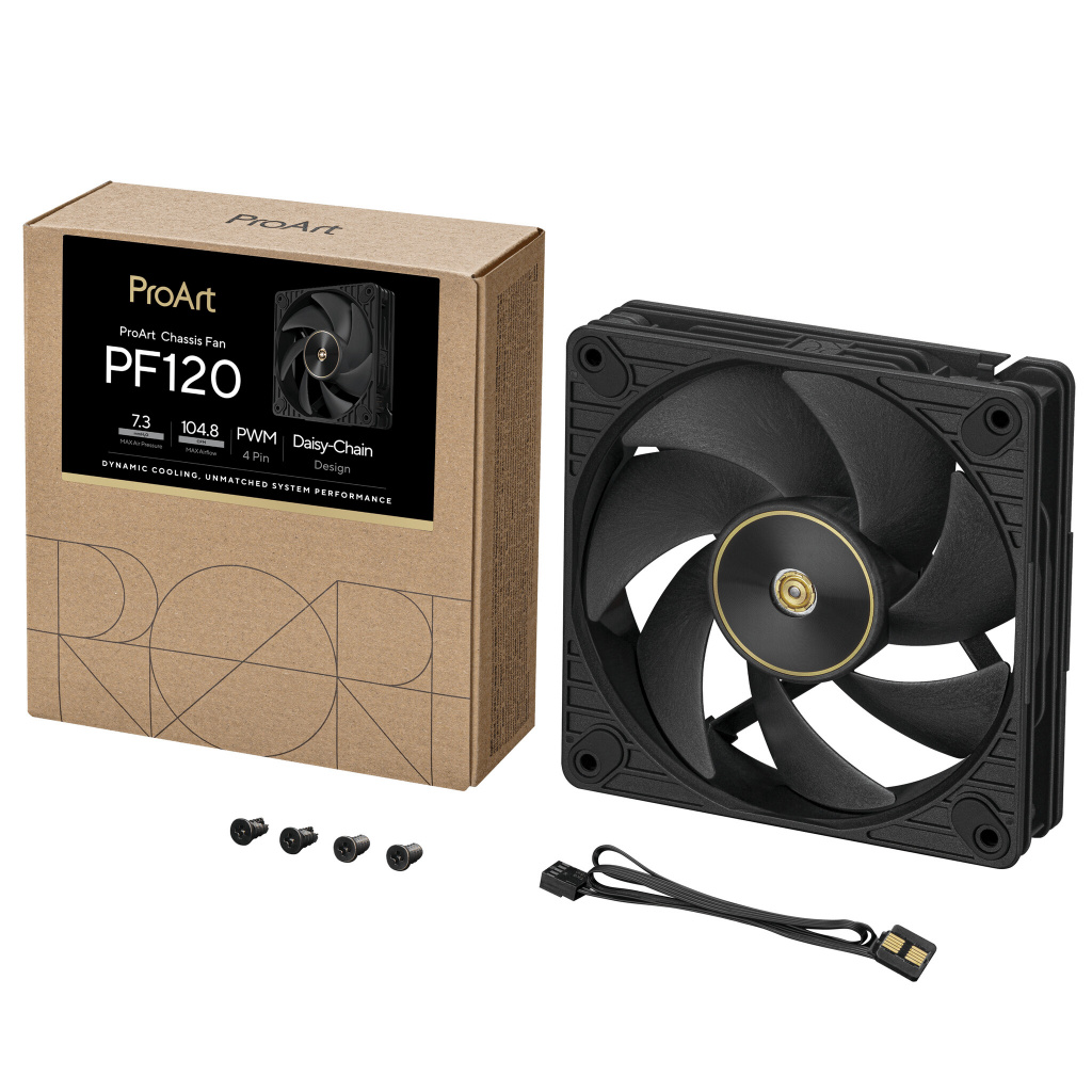 ASUS ProArt PF120 Fan PWM Black Computer behuizing Ventilator 12 cm Zwart 1 stuk(s) - Afbeelding 14