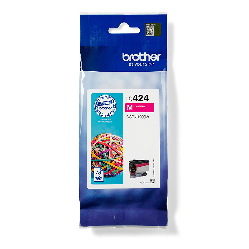 Brother LC-424M inktcartridge 1 stuk(s) Origineel Magenta