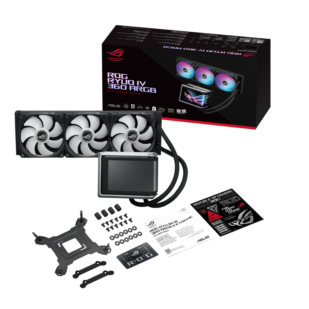 ASUS ROG RYUO IV 360 ARGB Processor Alles-in-één vloeistofkoeler 12 cm Zwart - Afbeelding 12