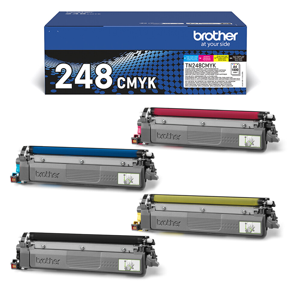 Brother TN-248VAL tonercartridge 4 stuk(s) Origineel Zwart, Cyaan, Magenta, Geel - Afbeelding 3