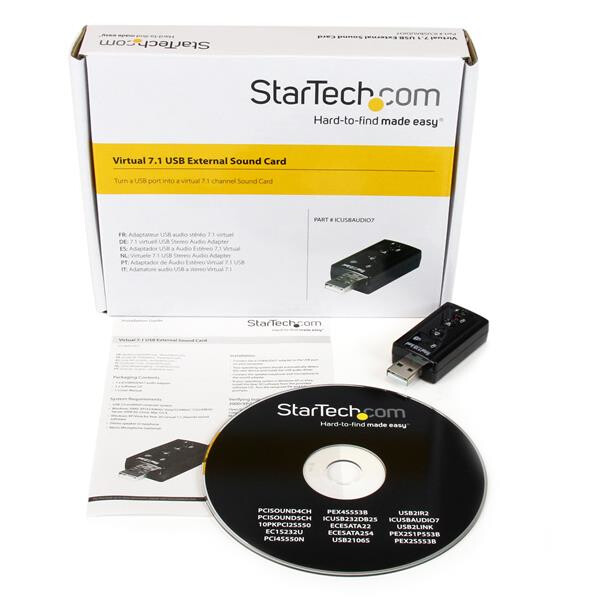 StarTech.com Virtuele 7.1 USB Stereo Audio Adapter Externe Geluidkaart - Afbeelding 4