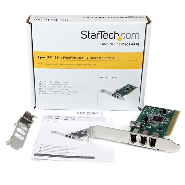 StarTech.com 4-poort PCI 1394a FireWire Adapter Kaart 3 Extern 1 Intern - Afbeelding 5