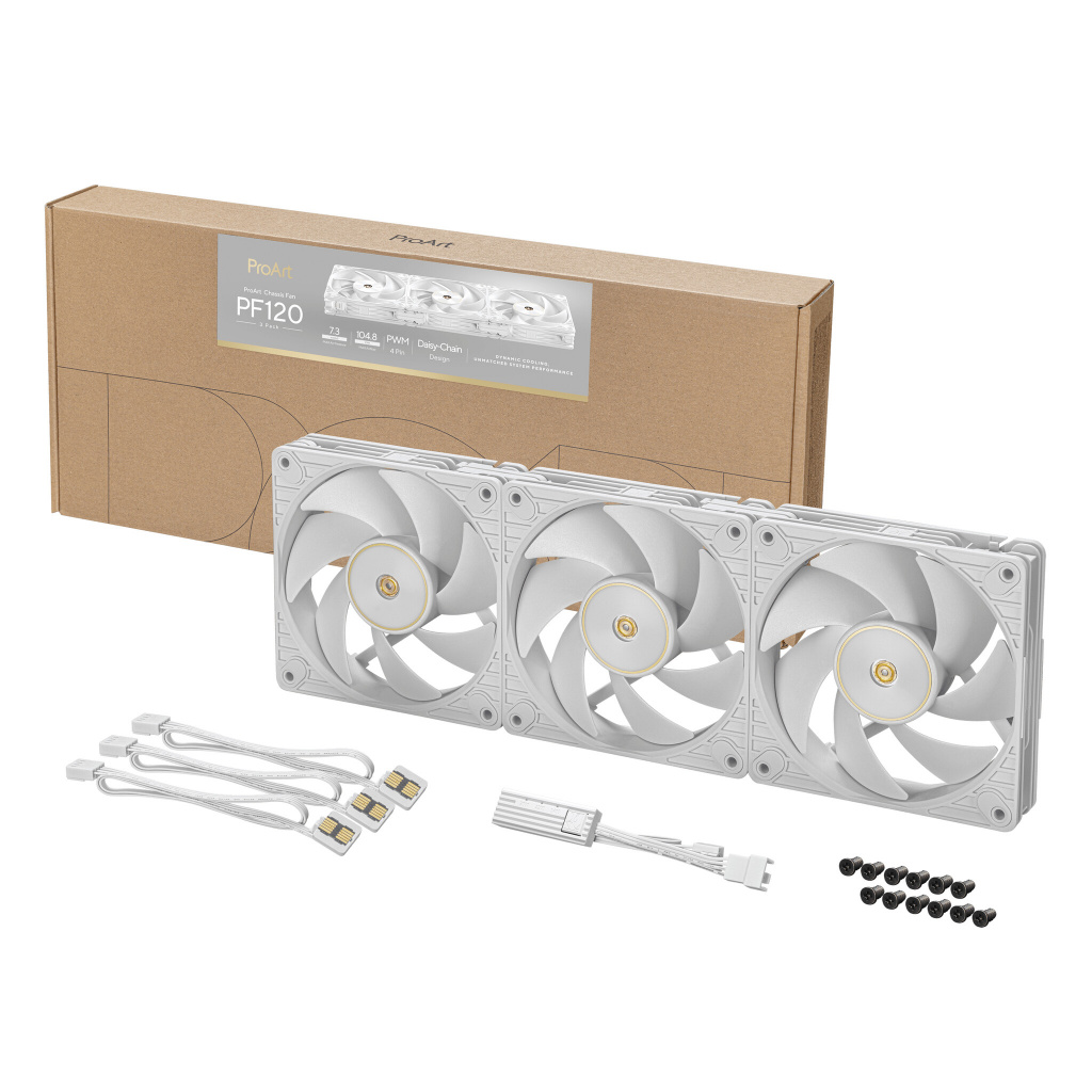 ASUS ProArt PF120 Fan PWM White 3in1 Computer behuizing Ventilator 12 cm Wit 3 stuk(s) - Afbeelding 19