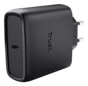 Trust Maxo GaN Laptoplader 65W - USB-C oplader – GaN-technologie – 65W vermogen – Zwart