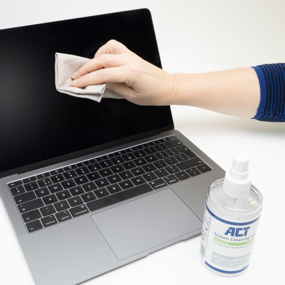 ACT Schermreinigingsspray 200ml met zachte microvezeldoek - Afbeelding 3