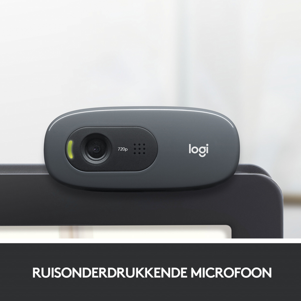Logitech C270 HD webcam 3 MP 1280 x 720 Pixels USB Grijs, Donkergrijs - Afbeelding 9