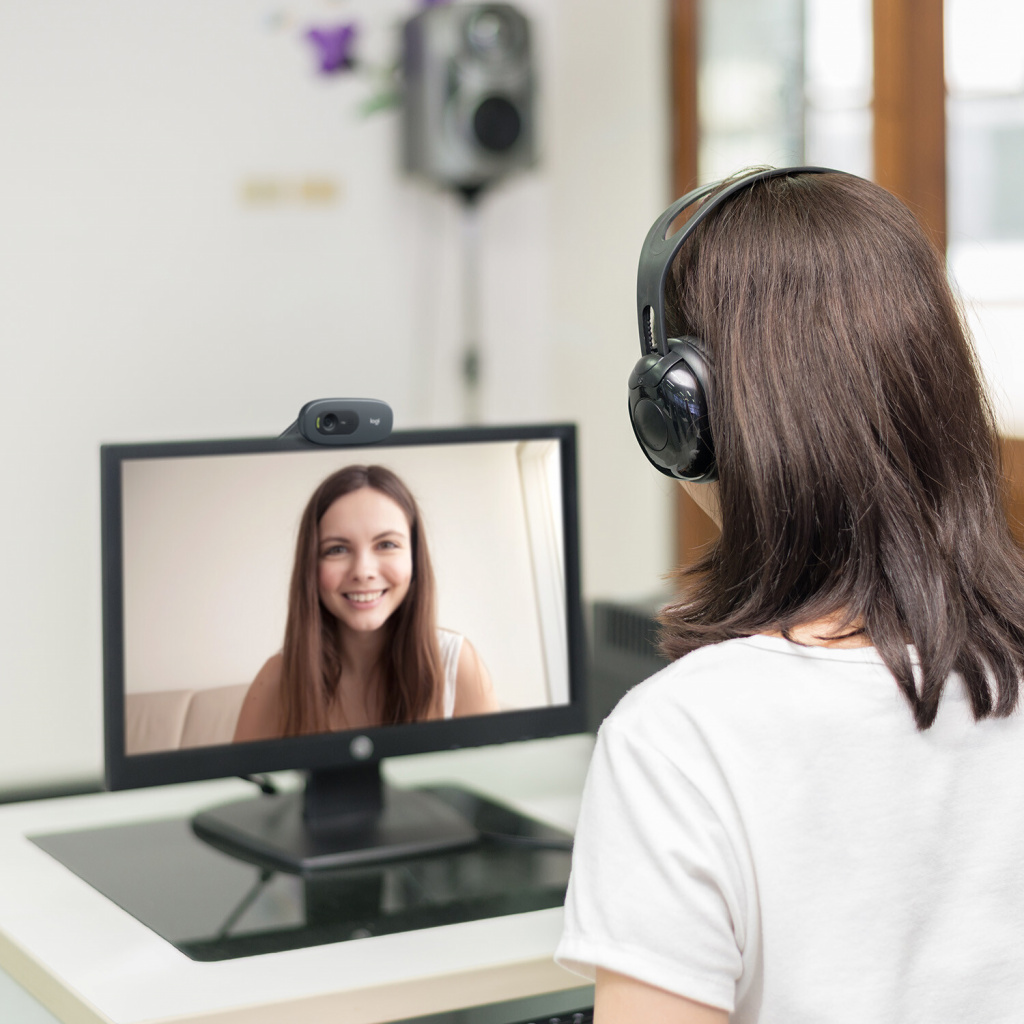 Logitech C270 HD webcam 3 MP 1280 x 720 Pixels USB Grijs, Donkergrijs - Afbeelding 2