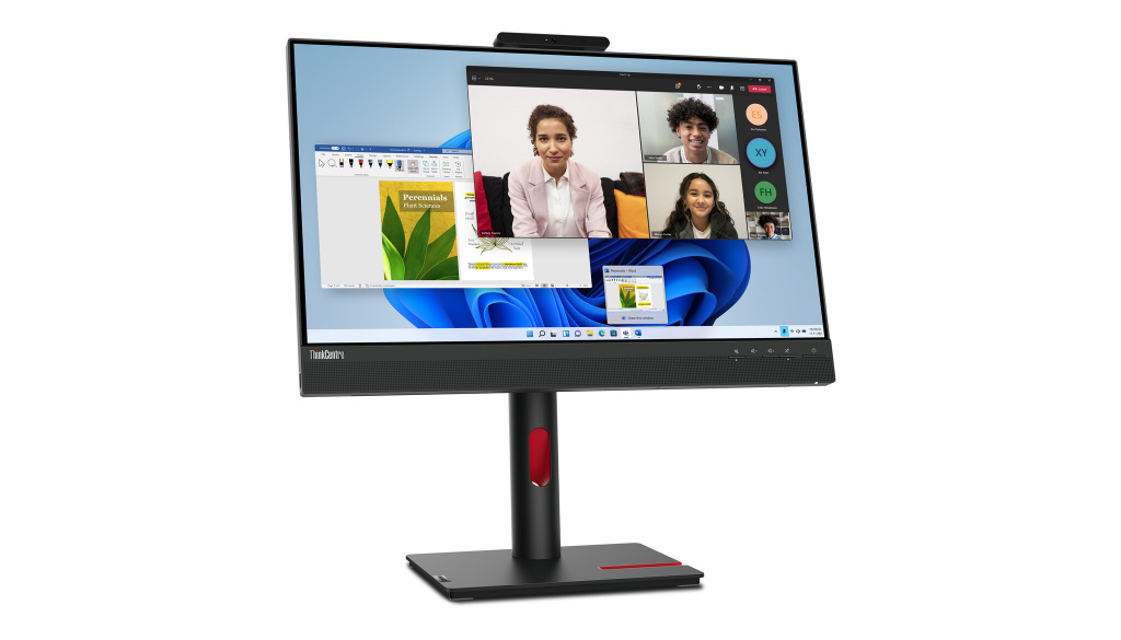 Lenovo ThinkCentre Tiny-In-One 24 Gen 5 LED display 60,5 cm (23.8") 1920 x 1080 Pixels Full HD Touchscreen Zwart - Afbeelding 2