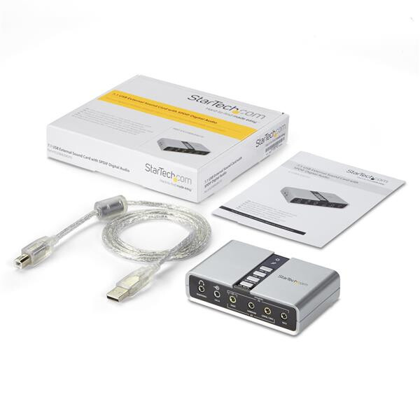 StarTech.com 7.1 USB Audio-adapter Externe Geluidskaart met SPDIF Digitale Audio - Afbeelding 7