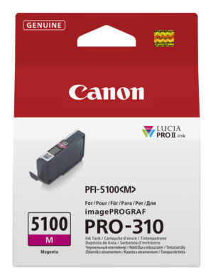 Canon PFI-5100 M inktcartridge 1 stuk(s) Origineel Magenta