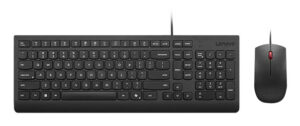 Lenovo 4X31R64403 toetsenbord Inclusief muis Thuis/Werk USB Belgisch, Frans Zwart